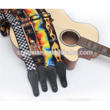 Оптом кожаные ремни для гитар пользовательский шаблон гитарный ремень